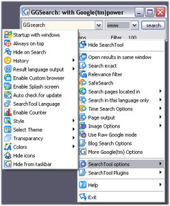 GGSearch: The search tool with Google™ power! Screenshot